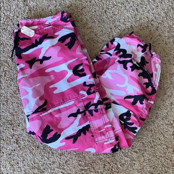 Rothco Pants - Rothco Pink Camo cargo long pants - XS